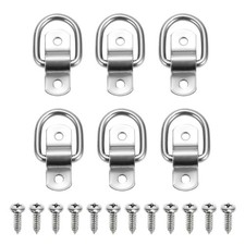 6 Pack D Ring Tie Down Anchors Suitable For Flatbed Trailers, Utility Trucks