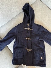 MikiHouse Navy Blue Twill Toggle Coat 120T Size 6-7