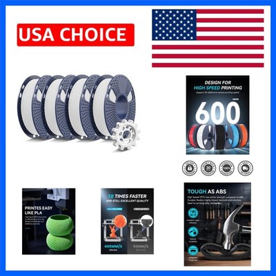 1kg High Fluidity PETG 3D Filament, 4x0.25kg Mini Spools for Efficient Printing