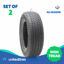 Set Of 2 Used 24565r17 Bridgestone Alenza As Ultra 107h - 8.532