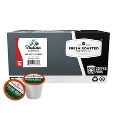 Italian Roast Dark Coffee, 96 Pods for K Cup Brewers