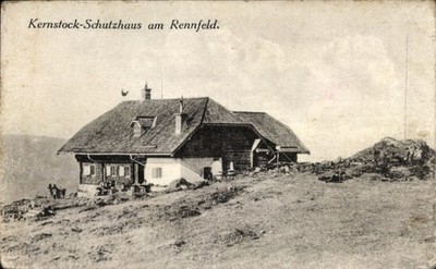 Postcard Bruck an der Mur Styria, core stock shelter on the Rennfeld - 5028514