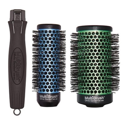 Olivia Garden MultiBrush Detachable Thermal Styling Hair Brush MB-KT01 (3-Piece 