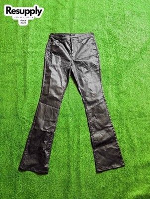 NovaMen Black Faux Leather Stack Jeans Men s Size 32
