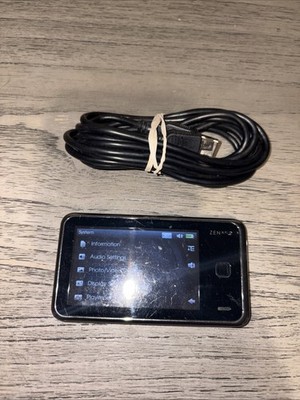 Creative ZEN X-Fi2 Black (8 GB) Digital Media Player Works Rough Condition