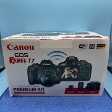NEW Canon EOS Rebel T7 24.1MP Digital Camera Kit 18-55mm and 75-300mm Lens
