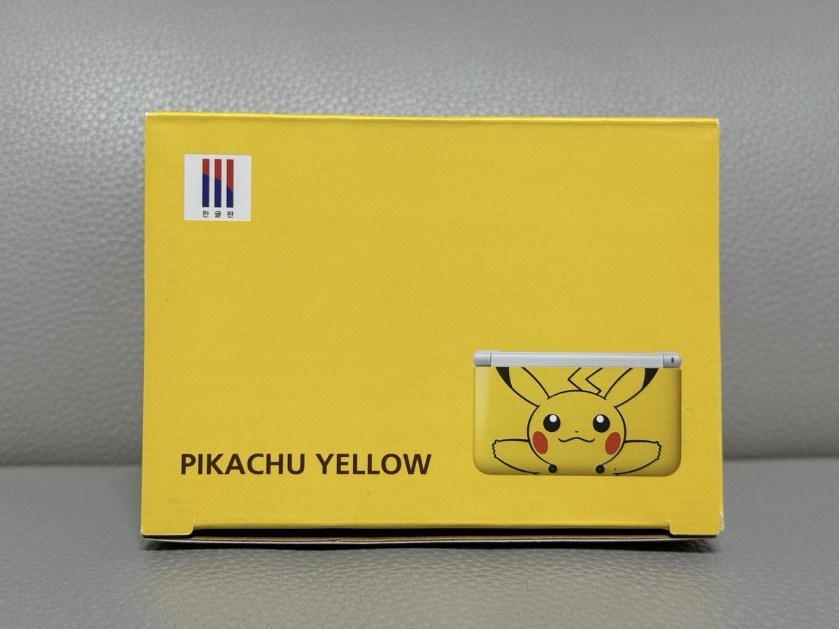 SUPER RARE Korean Nintendo 3DS XL LL Pikachu Yellow Korean Edition