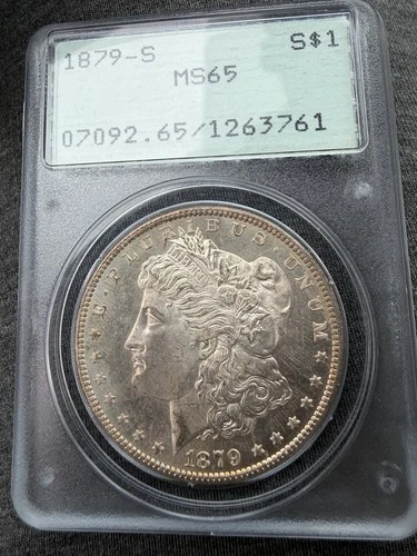 1879-S MS65 Morgan $1 PCGS Rattler OGH …lower  #cert 126