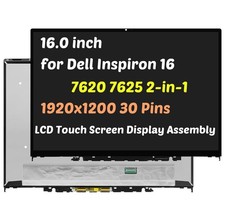 16" for Dell Inspiron 16 7620 7625 2-in-1 P119F LCD Touch Screen Assembly FHD