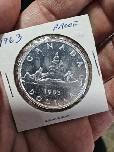 1963 Canada Silver Dollar Coin Proof