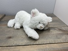 Vintage Gund Plush Snowey White Cat 1980 Rare Stuffed Animal Original tags
