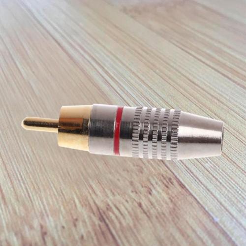 RCA-Plugs Male Cable Gold Plated Adapters Accessory Video Locking High Grade - Picture 8 of 12