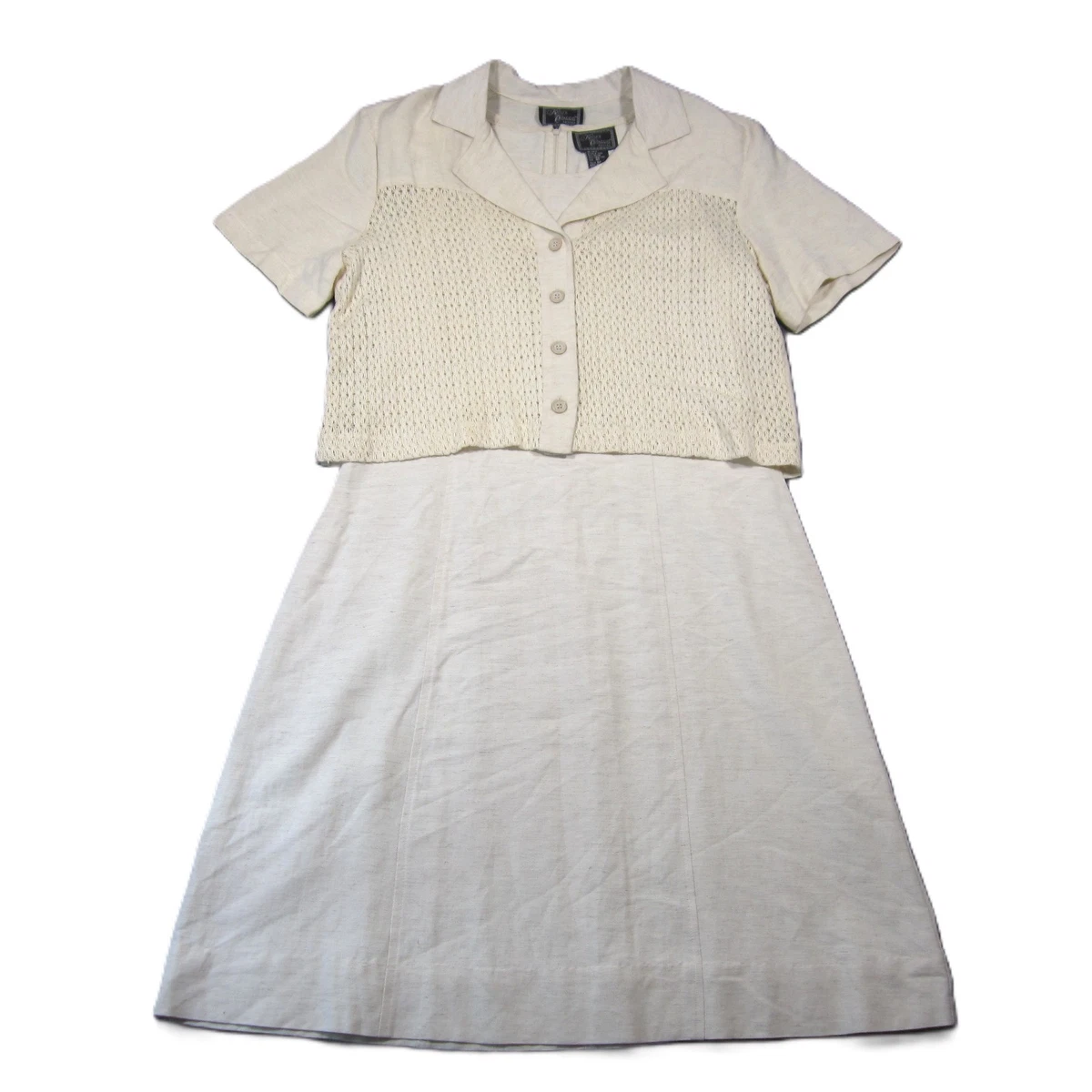 Robe Longue Katlyn O'Farrel Avec Veste - Taille 12 Petite, Vert Olive, Occasion Très Bon état