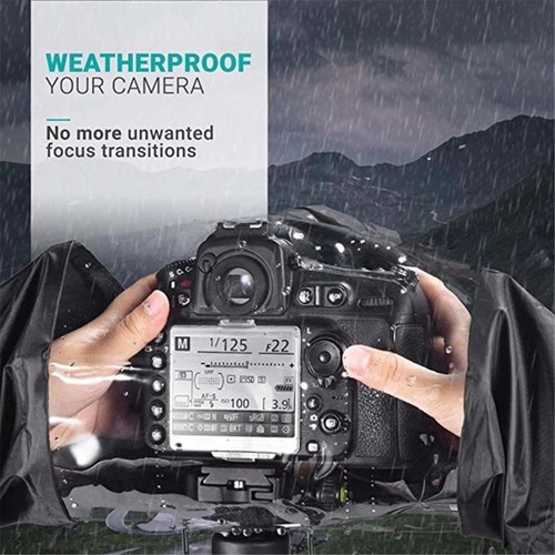 Adjustable DSLR Rainproofs Cover AntiSlip Elastics Band Nylons Photography Gear - Picture 6 of 8