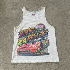 Vintage thrashed Chase Authentics Jeff Gordon #24 DuPont NASCAR Tank Top M