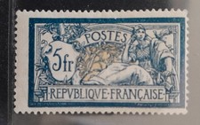 1900 - FRANCE N°123 NAC léger manque de gomme voir flèche - LB004