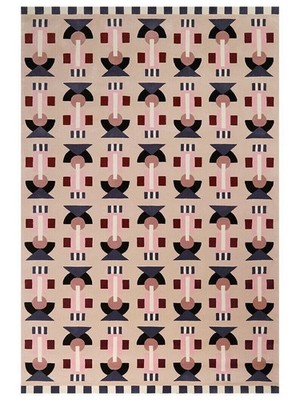 Abstract rug Hand-Tufted Wool Area Rug Carpet for Home, Bedroom 8x10 ft