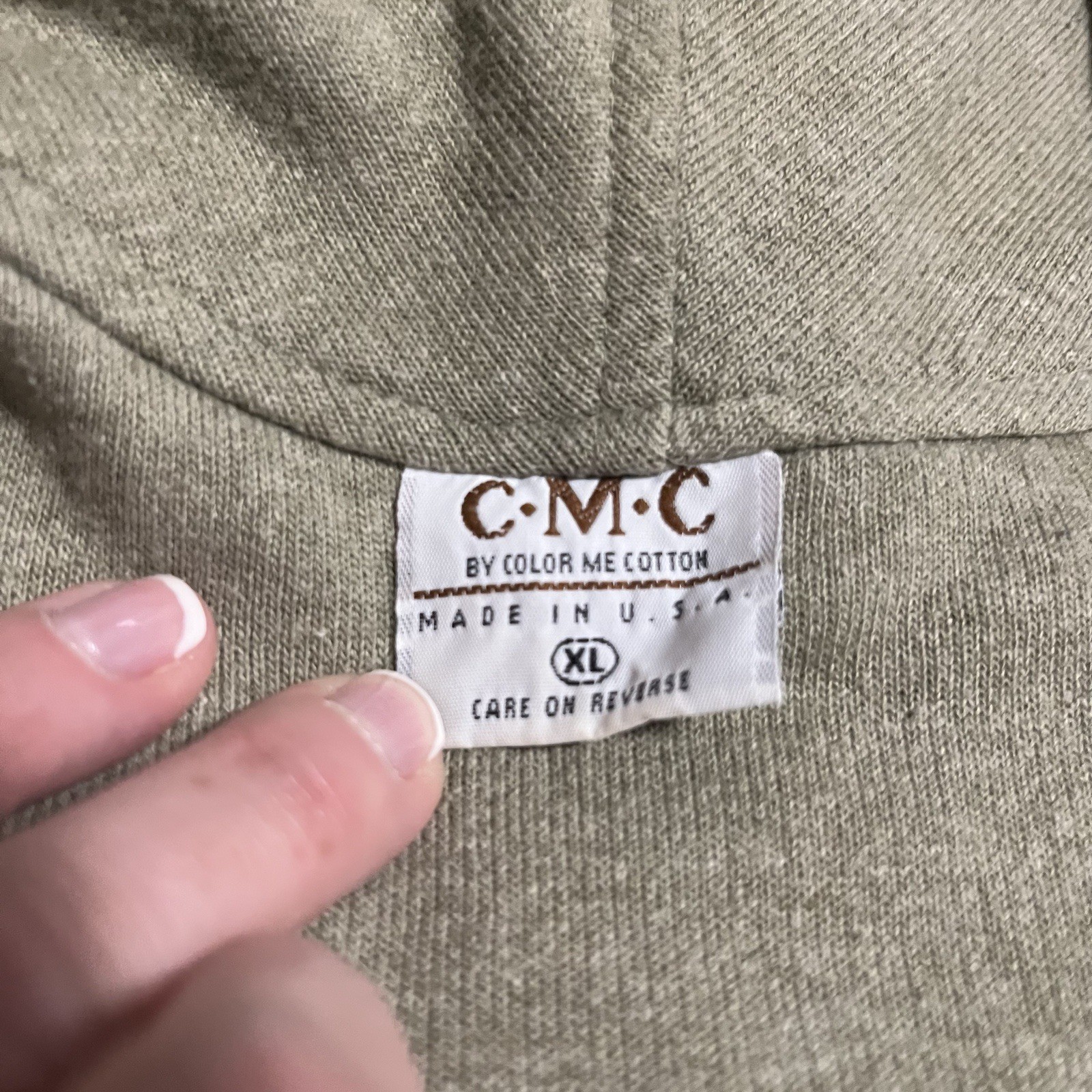 CMC Denim Jacket Button Front Pockets Casual Made… - image 3