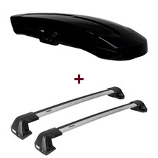 Dachbox Thule Vector L + Dachträger Thule für Mazda 3 Stufenheck Typ BL top