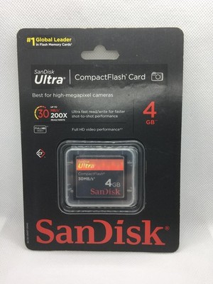 SanDisk 4 GB Ultra 30MB/s CompactFlash Memory Card 15MB/s (SDCFH-004G-A11C)