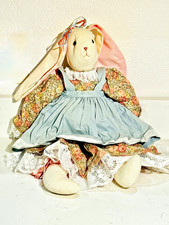 Vintage Handmade  Bunny Rabbit Stuffed Muslin...