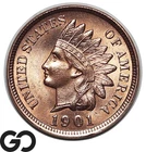 1901 Indian Head Cent Penny RED, Superb Gem BU++ RD