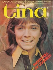 Tina UK Teen Magazine - 24/11/1973 - David Bowie, David Cassidy, Gary Glitter