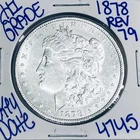 1878 (REV 79) MORGAN SILVER DOLLAR AUTHENTIC HIGRADE U.S.MINT COIN KEY DATE 4745
