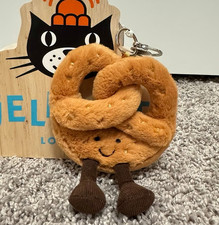 NWT Jellycat Amuseables Pretzel Plush Bag Charm Keychain Cute COLLECTIBLE GIFT