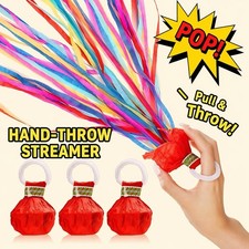 Party Decorations Streamers Colorful Ribbon Toss Set of 10 For Festive Events