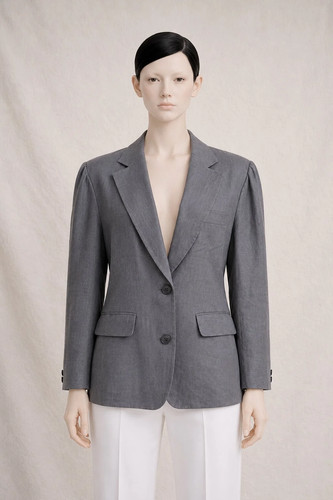 Kenzo, Kenzo Blazer Lin Gris Femme Taille 40 Vintage Années 90 Made in France