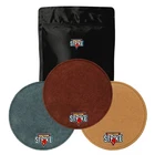 3x MM Strike 2-sided Premium Leather Bowling Shammy Pad. Oil removing Towel mix