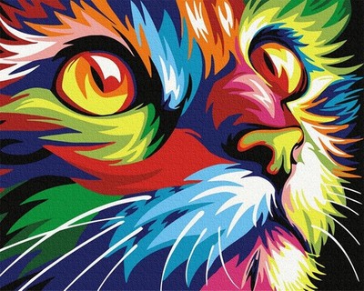 Katze Malen nach Zahlen Kit 16x20 Zoll für Erwachsene Kinder Anfänger