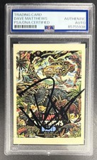 Dave Matthews Signed Autograph Rare PSA/DNA COA Slab Jersey Ticket Trading Card