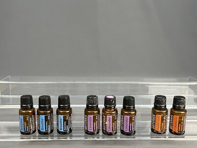 doTERRA Logo Engraved Wooden 25 Bottle Storage Travel Box +20 Oils