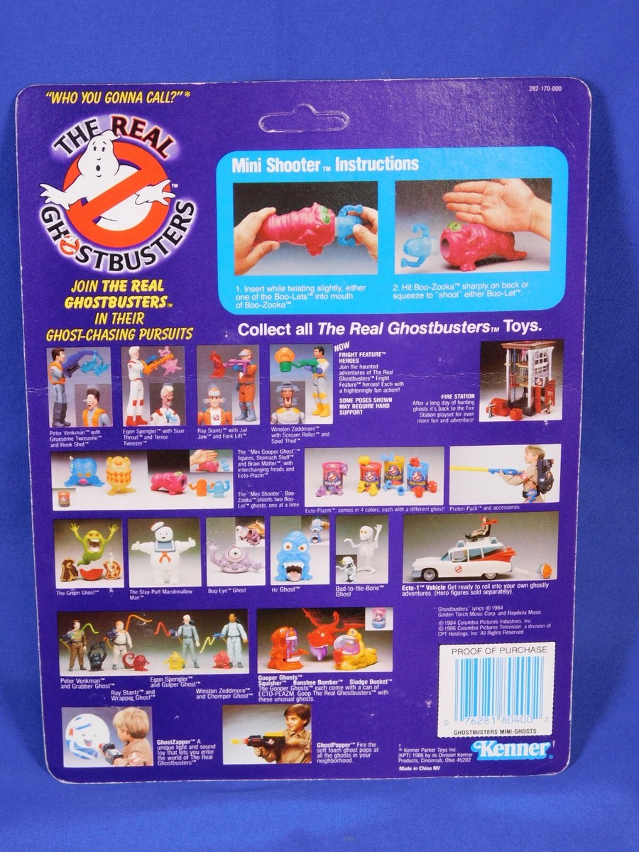THE REAL GHOSTBUSTERS BOO-ZOOKA & BOO-LETS MINI SHOOTER 1986