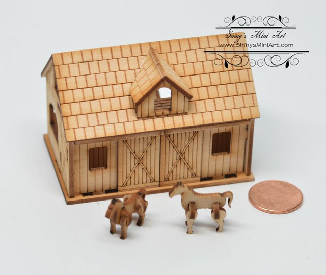 barn dollhouse kit