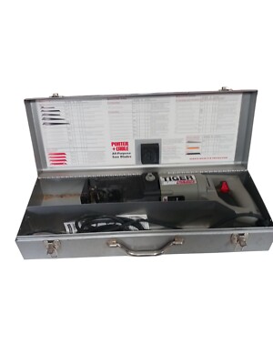 PORTER CABLE Model 737 120 V Manual, Extra Blades, Case Included Tested Works 