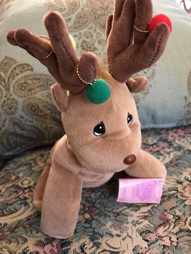 NUEVO. Precious Moments Navidad Renous Peluche Colas Tiernas Vintage 1998 10" #C4 - Imagen 3 de 6
