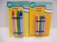 Wilton Crayon Candles - 2 Packs As Shown - Larger 8ct. - Smaller 10 Ct. - Wilton Crayon Candles - 2 Packs As Shown - Larger 8ct. - Smaller 10 Ct. -