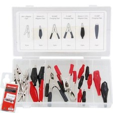 28pc Assorted Electrical DIY Crocodile Alligator Spring Clip Set CT1636