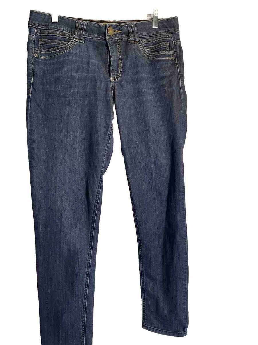 Democracy Women’s Sz10 Jeans With Ab Technical Dark Wash Blue Straight Leg  3443