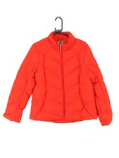 Vintage Athletic Works Women's Coat M Orange 100% Polyester Quilted