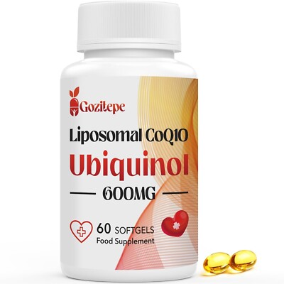 gozitepe glutathione Gozitepe Liposomal CoQ10 Ubiquinol 600mg | 60 Softgels | High Absorption  Antioxi