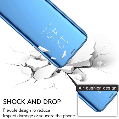 Coque de protection Samsung Galaxy S20 Ultra transparente miroir - Bleu - Photo 3 sur 4
