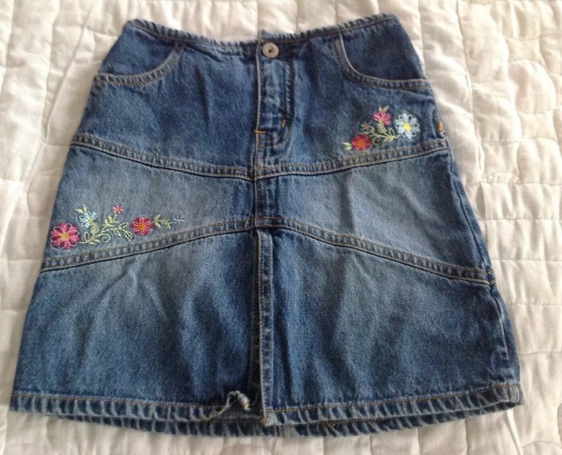 Faded Glory Glory Girls Club Denim Skirt Size 6