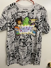 Nickelodeon Rugrats Graphic T-Shirt. Size M, All Over Print, Short Sleeve