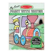 [Melissa & Doug] Paint With Water Activity Book - Vehicles - New