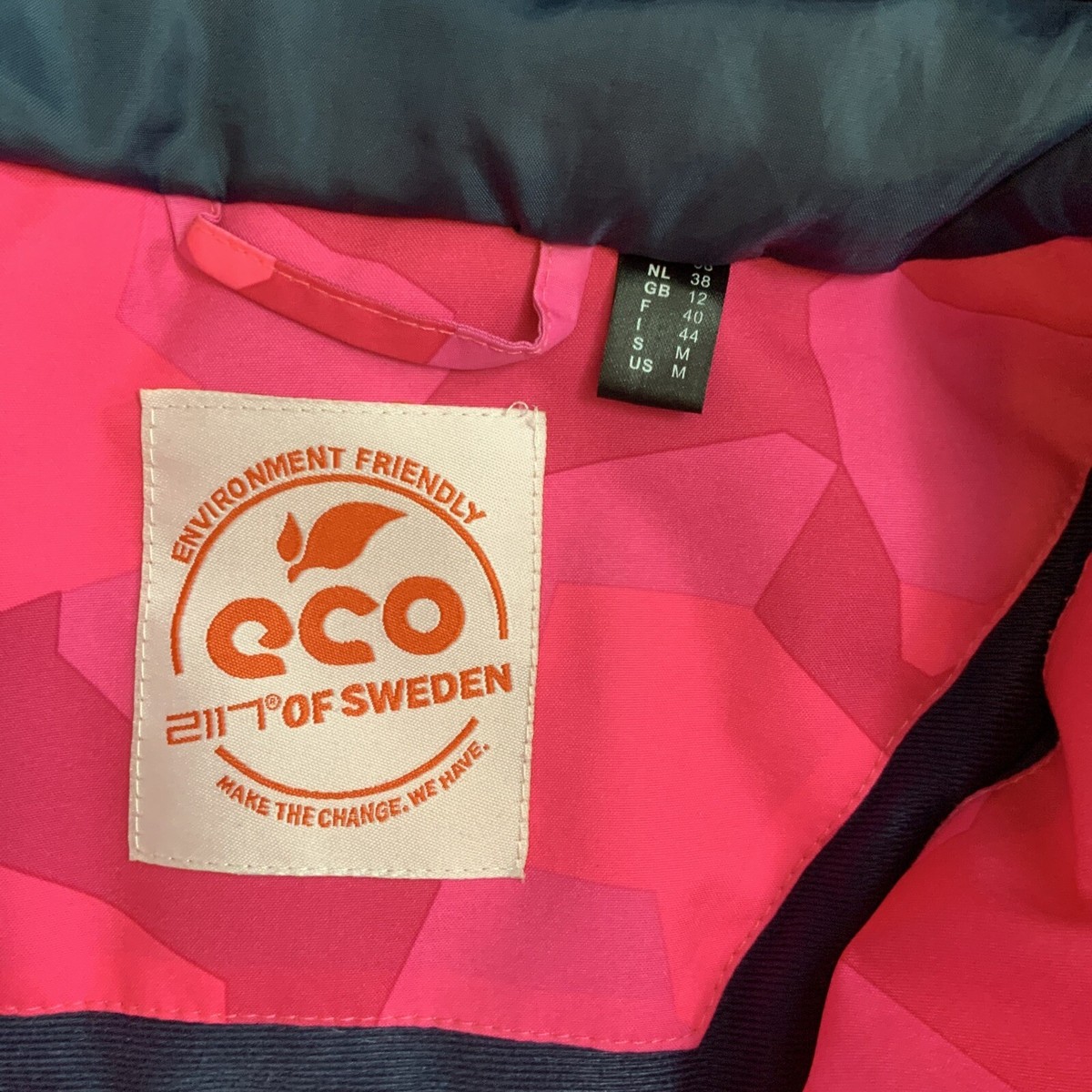 2117 OF SWEDEN 10K Pink Camo Geometric WOMENS SKI JACKET
