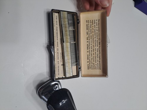 Vintage Ace Liner Model 502 Stapler+ Staples Retro Mcm - Picture 7 of 10